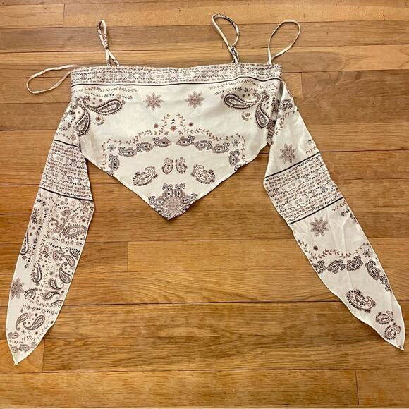 Mixed Threads Inverted Triangle Crop Strap Backless Camis Tank Top Shirt L 
B11 - Picture 2 of 4